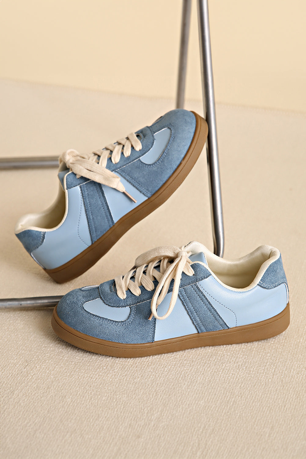 blue sneakers